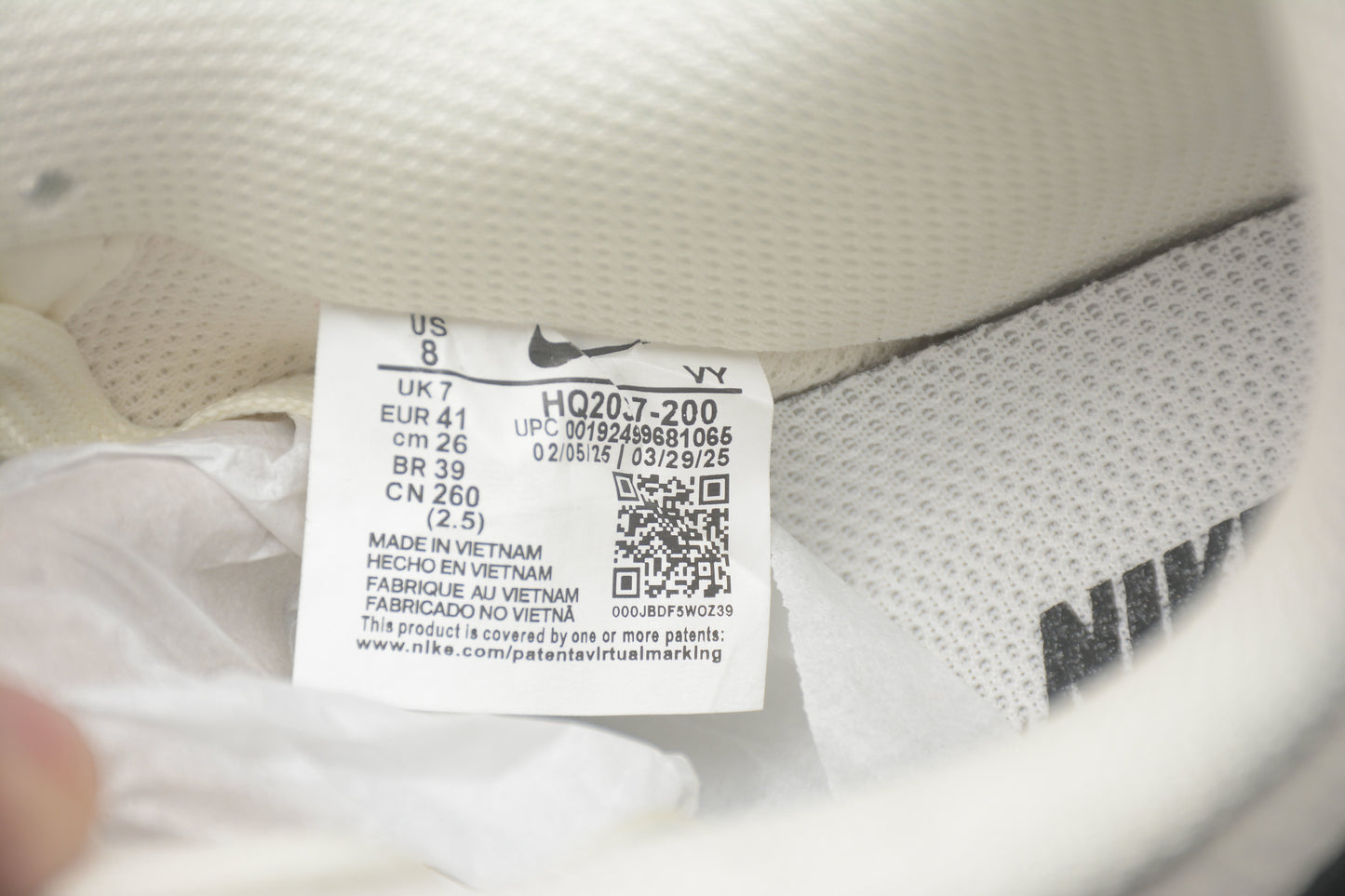 Air Force 1 Low Light Bone / Black