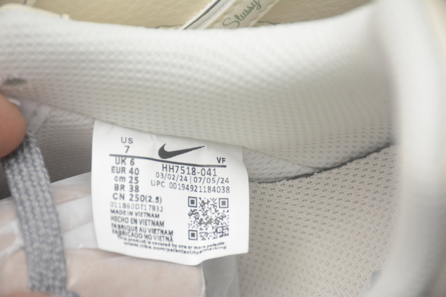 Air Force 1 Low x Stüssy Beige / Grey