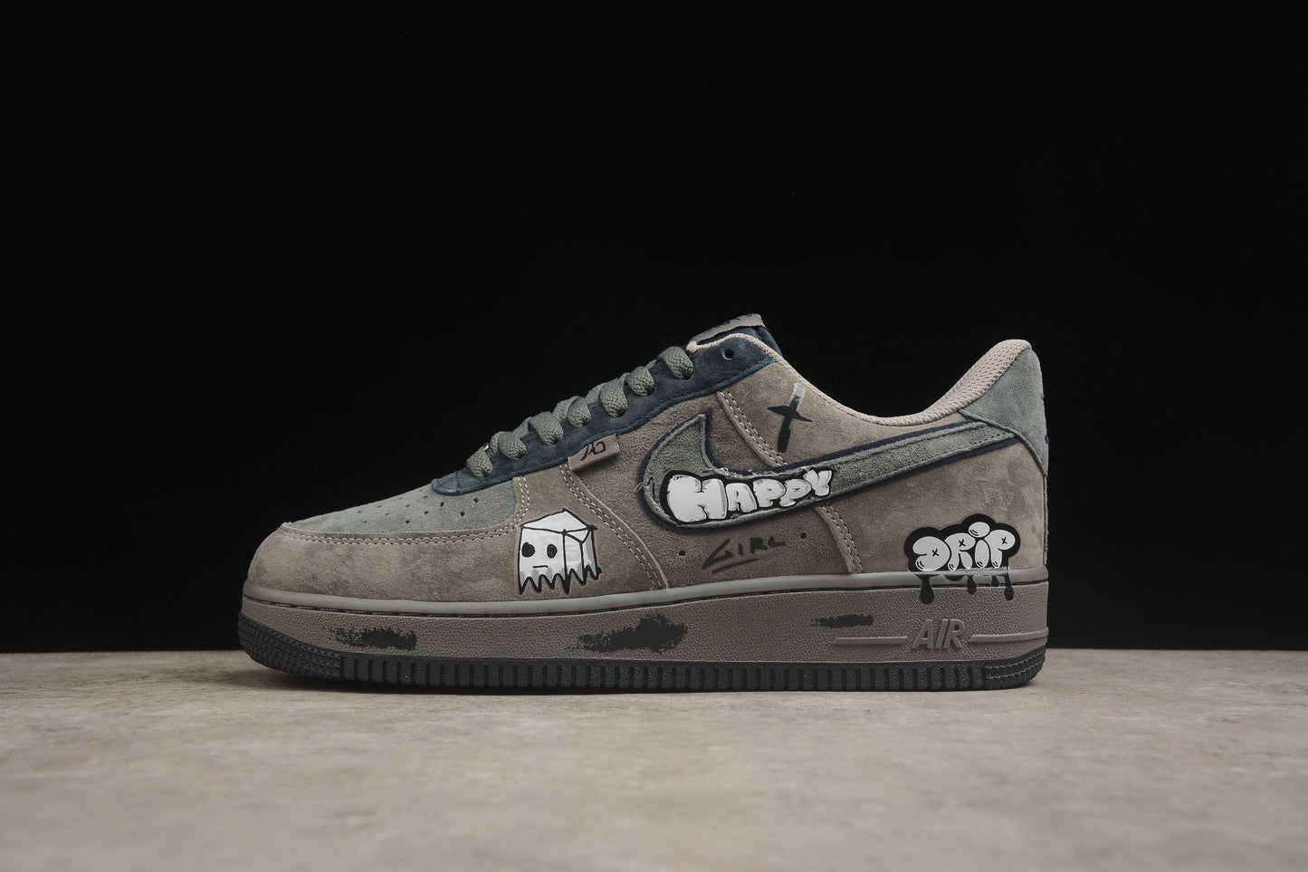 Air Force 1 Low Happy Drip / Grey Suede