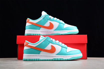 Dunk Low White / Sky Blue / Orange