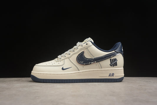 Air Force 1 Low x Undefeated “5 On It” Light Cream / Navy