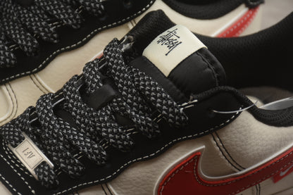 Air Force 1 ’07 x Stüssy Light Beige / Crimson Red / Black