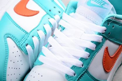 Dunk Low White / Sky Blue / Orange