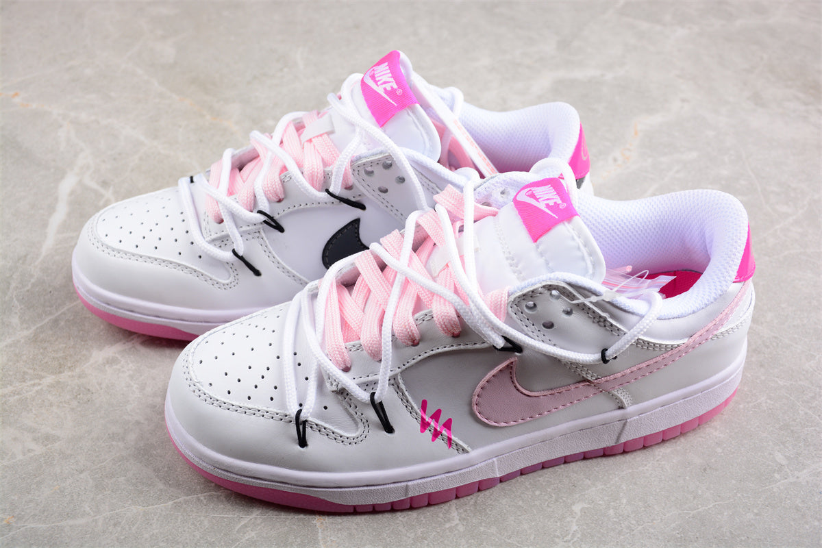 Dunk Low White / Pink / Black