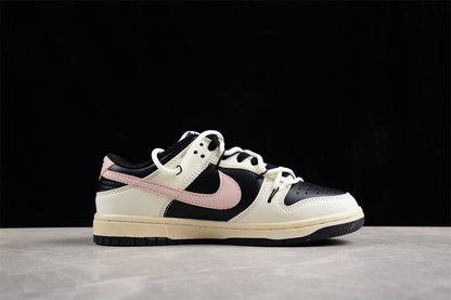 Dunk Low Black / Cream / Pastel Pink