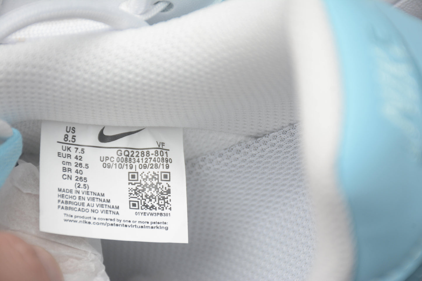 Air Force 1 Low “Love Real” White / Sky Blue