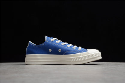 Comme des Garçons Play Chuck 70 Low Platform Blue