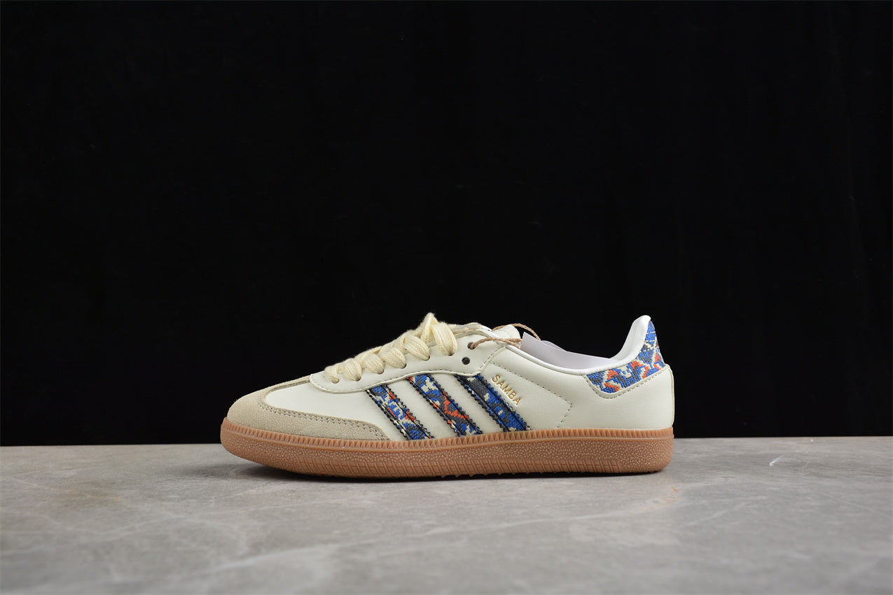 Samba OG beige claro y azul marino