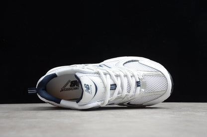 NB 530 White / Navy Blue
