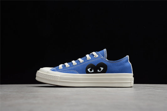 Comme des Garçons Play Chuck 70 Low Platform Blue