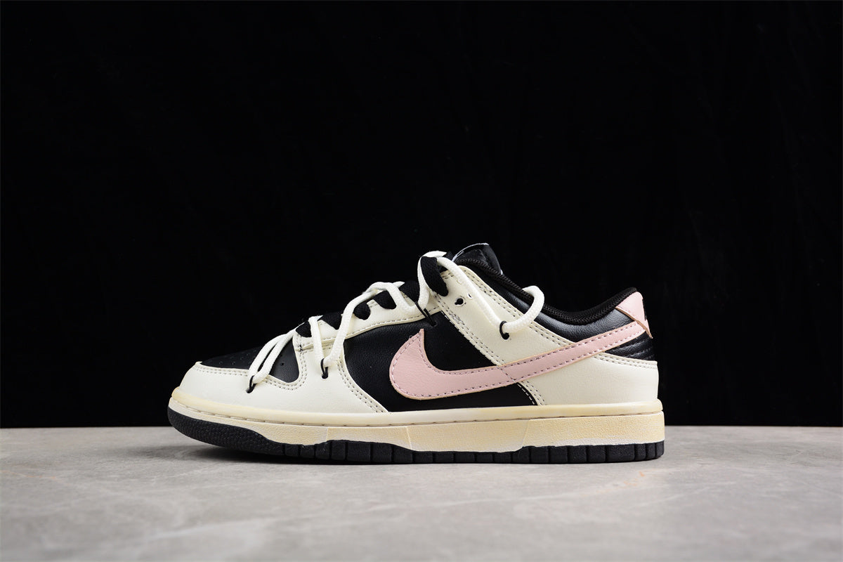 Dunk Low Black / Cream / Pastel Pink
